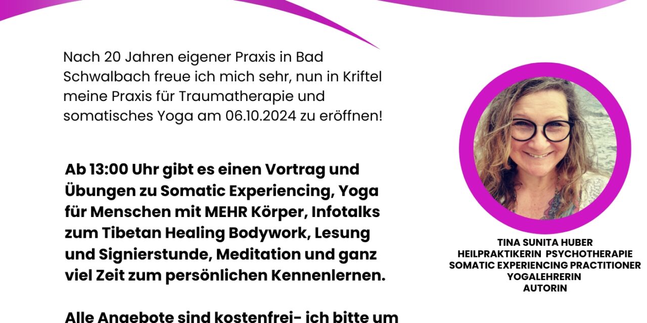 NEUERÖFFNUNG PRAXIS KRIFTEL 06.10.2024